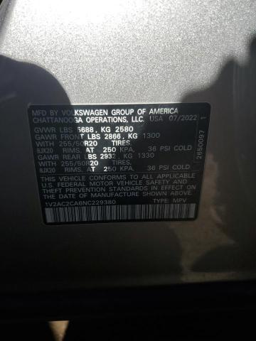 2022 VOLKSWAGEN ATLAS CROS - 1V2AC2CA6NC229380