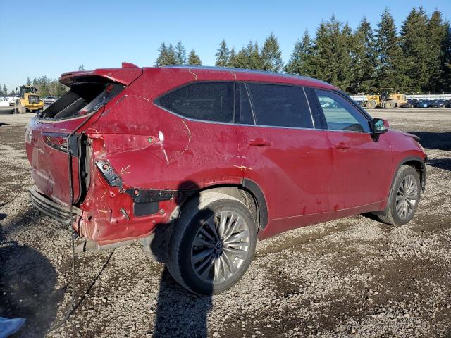 TOYOTA HIGHLANDER 2020 red  gas 5TDFZRBH7LS023509 photo #4