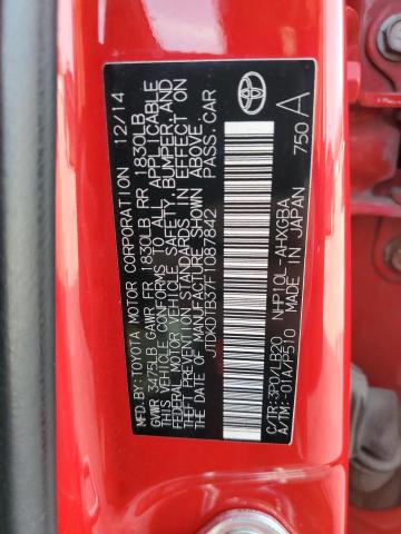 2015 TOYOTA PRIUS C - JTDKDTB37F1087842