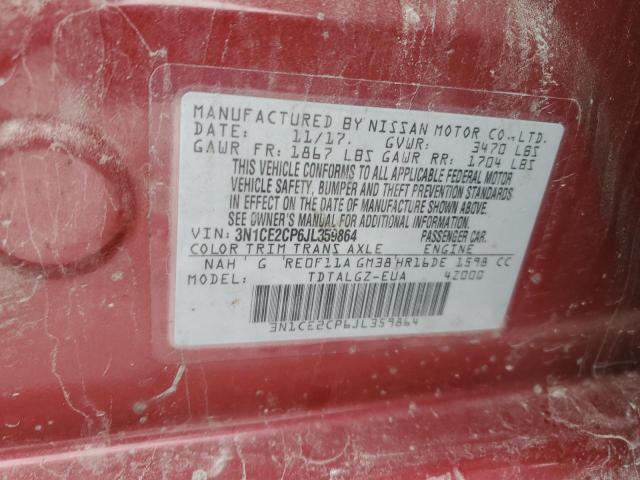 2018 NISSAN VERSA NOTE 3N1CE2CP6JL359864