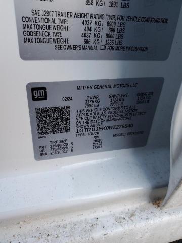 2024 GMC SIERRA K15 1GTRUJEK0RZ276540