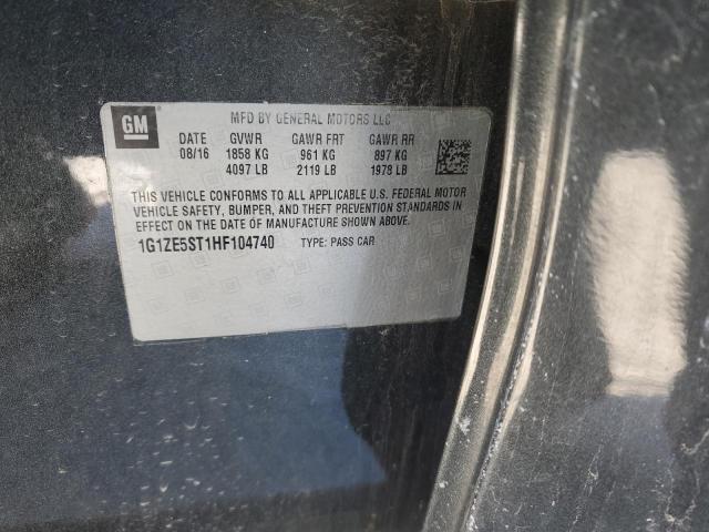 2017 CHEVROLET MALIBU LT 1G1ZE5ST1HF104740