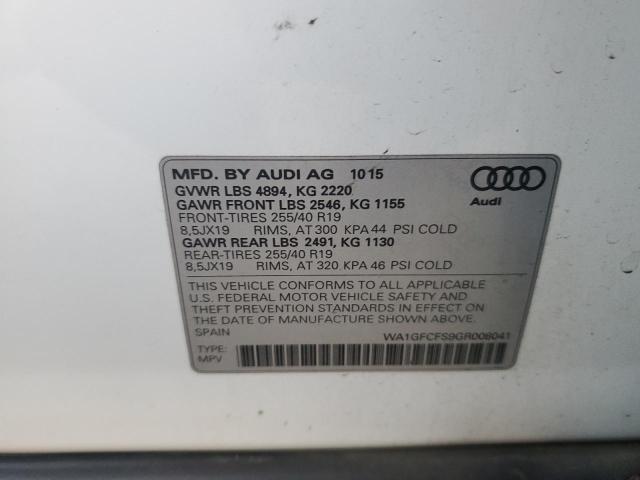 2016 AUDI Q3 PRESTIG - WA1GFCFS9GR008041