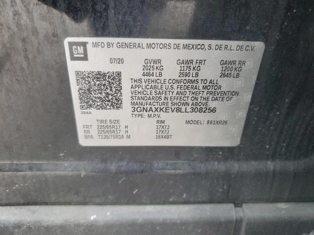 2020 CHEVROLET EQUINOX LT - 3GNAXKEV8LL308256