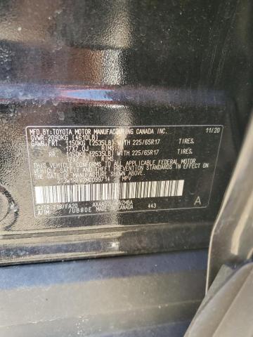 2021 TOYOTA RAV4 XLE 2T3W1RFV2MC099714