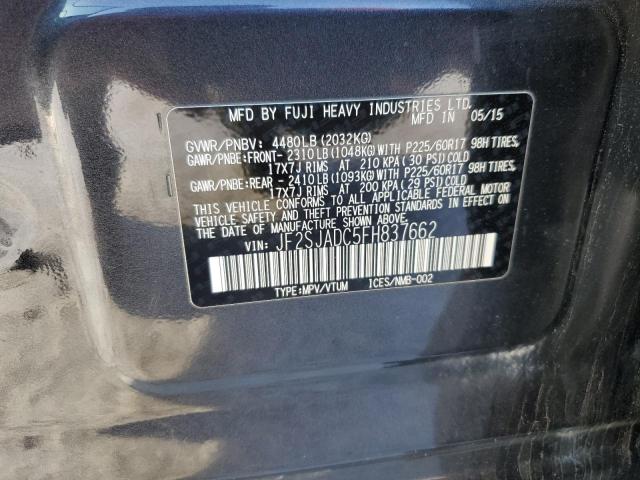 2015 SUBARU FORESTER 2 - JF2SJADC5FH837662