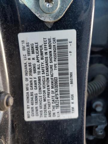 2019 HONDA INSIGHT TO 19XZE4F97KE009603