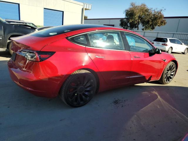 TESLA MODEL 3 2022 red  electric 5YJ3E1EC3NF261560 photo #4