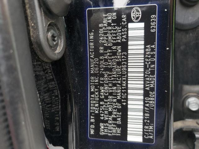 2020 TOYOTA CAMRY LE - 4T1C11AKXLU963173