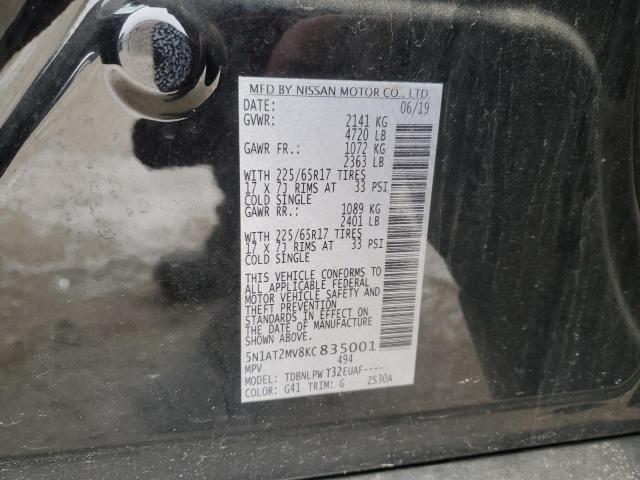 2019 NISSAN ROGUE S - 5N1AT2MV8KC835001