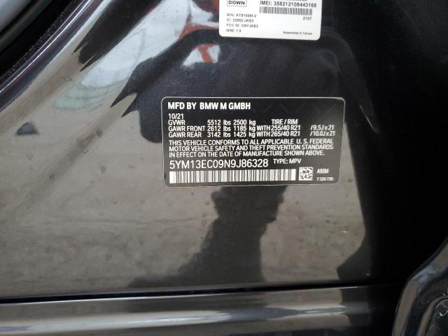 2022 BMW X3 M 5YM13EC09N9J86328