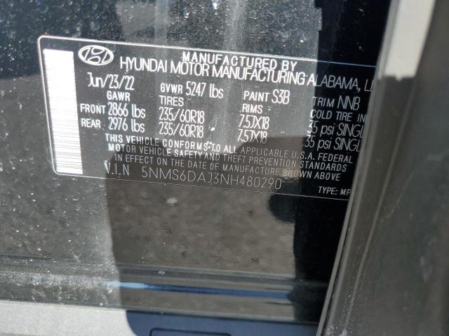 2022 HYUNDAI SANTA FE S 5NMS6DAJ3NH480290