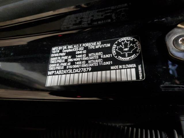 2020 PORSCHE CAYENNE S WP1AB2AY3LDA27879