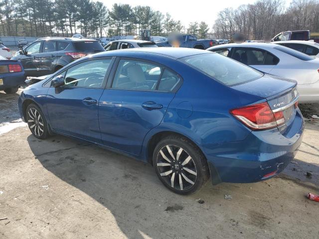 HONDA CIVIC EXL 2015 blue  gas 2HGFB2F91FH527721 photo #3