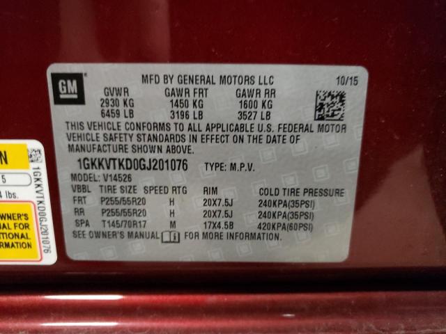 2016 GMC ACADIA DEN - 1GKKVTKD0GJ201076