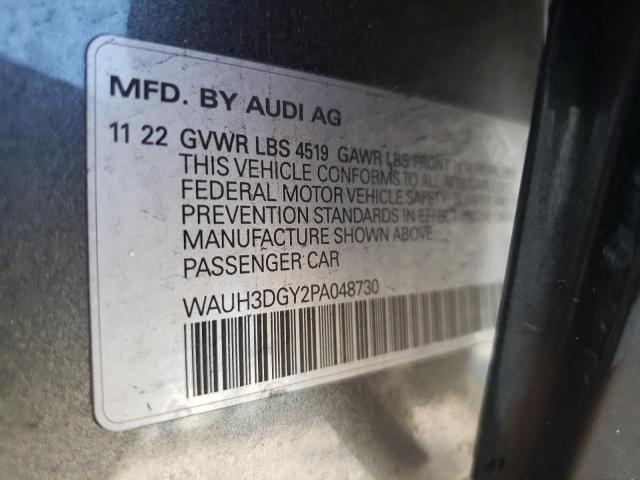 2023 AUDI S3 PREMIUM WAUH3DGY2PA048730