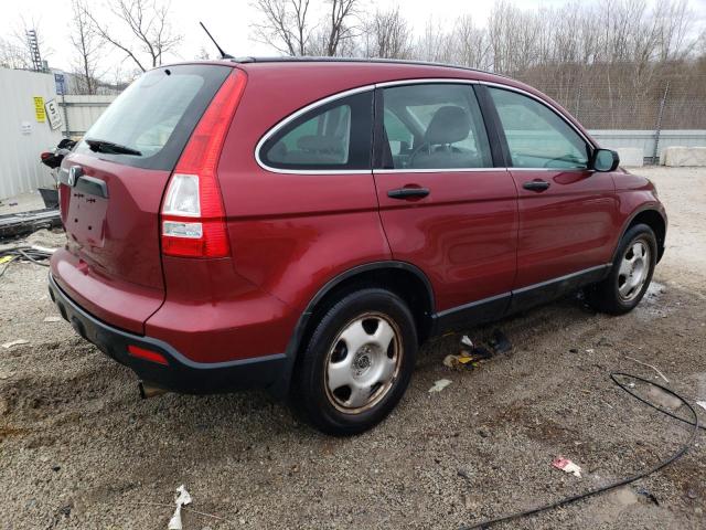 HONDA CR-V LX 2009 burgundy  gas 5J6RE48329L040956 photo #4