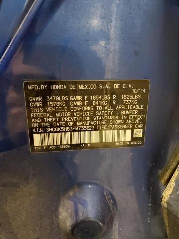 2015 HONDA FIT EX - 3HGGK5H83FM735823