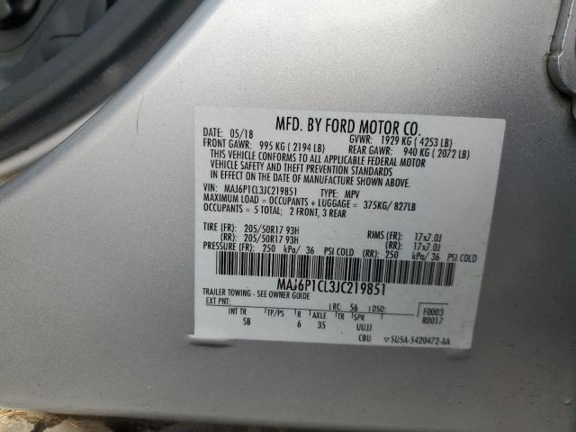 2018 FORD ECOSPORT S - MAJ6P1CL3JC219851