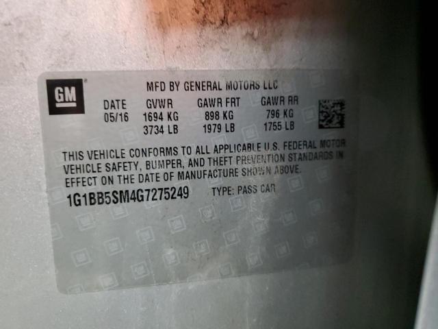 2016 CHEVROLET CRUZE LS 1G1BB5SM4G7275249