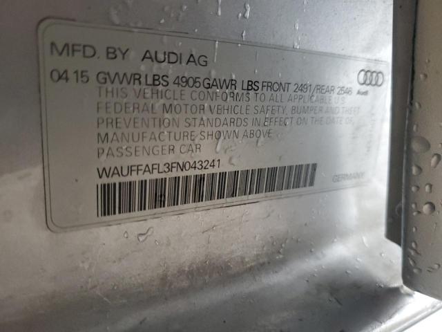 2015 AUDI A4 PREMIUM - WAUFFAFL3FN043241
