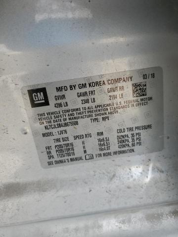 2018 CHEVROLET TRAX 1LT - KL7CJLSB4JB675508