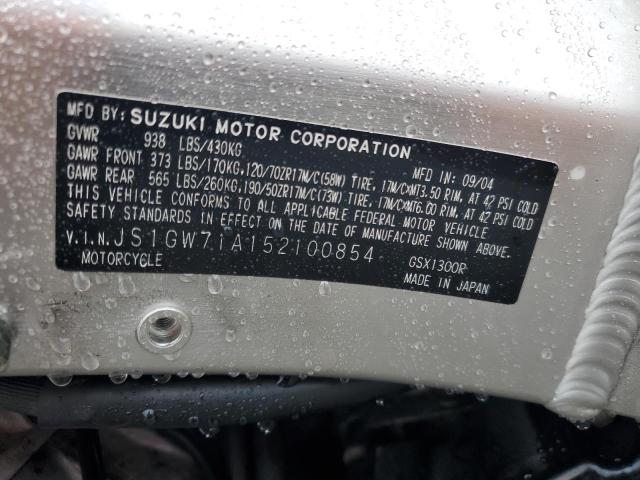 2005 SUZUKI GSX1300 RK JS1GW71A152100854