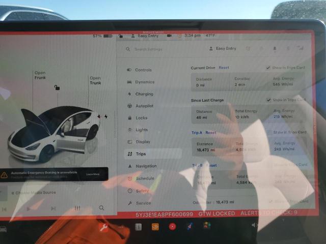 2023 TESLA MODEL 3 - 5YJ3E1EA8PF600699