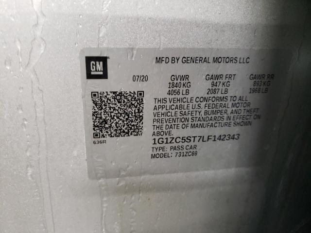 2020 CHEVROLET MALIBU LS - 1G1ZC5ST7LF142343
