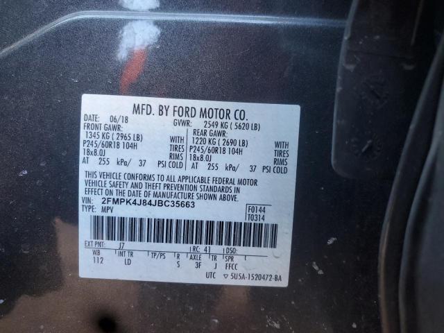 2018 FORD EDGE SEL - 2FMPK4J84JBC35663