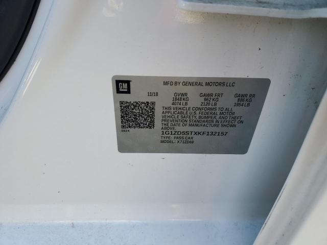 2019 CHEVROLET MALIBU LT 1G1ZD5STXKF132157