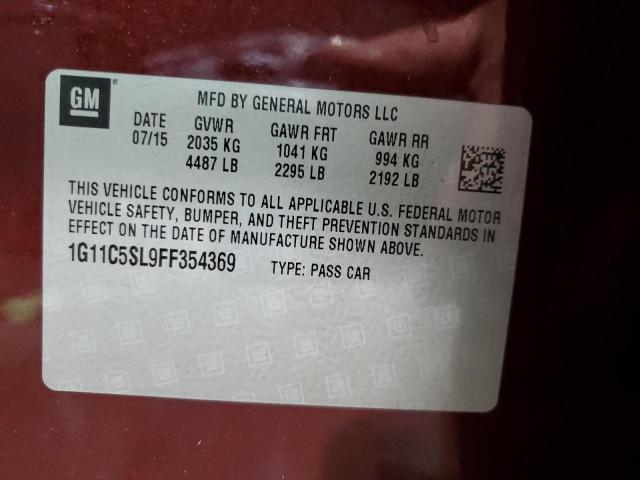 2015 CHEVROLET MALIBU 1LT - 1G11C5SL9FF354369