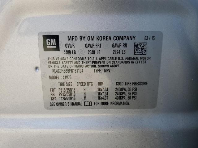 2015 BUICK ENCORE PRE - KL4CJHSB5FB161104