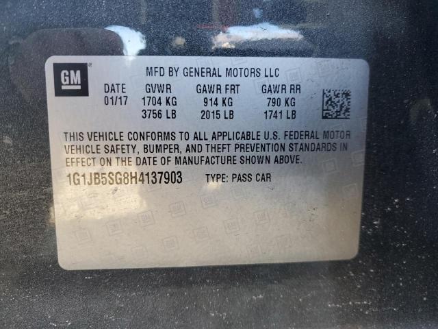 2017 CHEVROLET SONIC LS 1G1JB5SG8H4137903