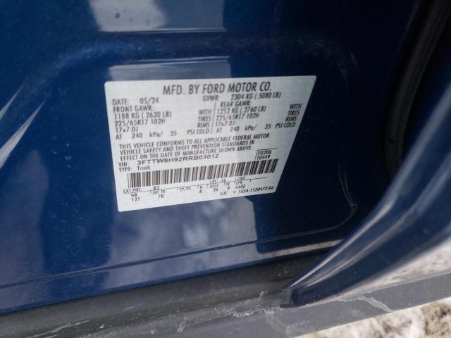 2024 FORD MAVERICK X 3FTTW8H92RRB03012