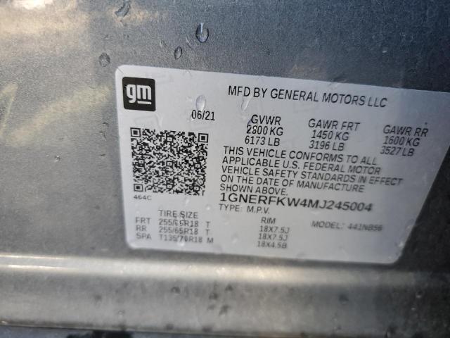 2021 CHEVROLET TRAVERSE L - 1GNERFKW4MJ245004