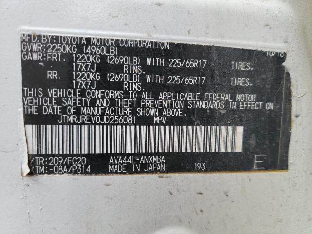 2018 TOYOTA RAV4 HV LE JTMRJREV0JD256081