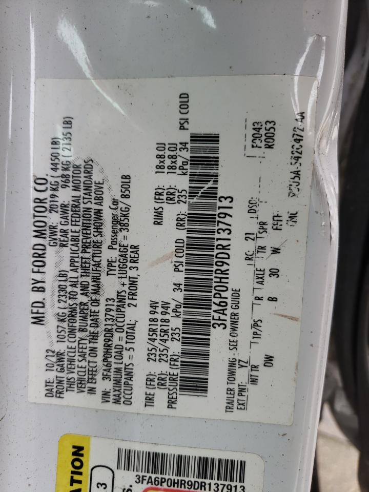 Lot #3262017497 2013 FORD FUSION SE