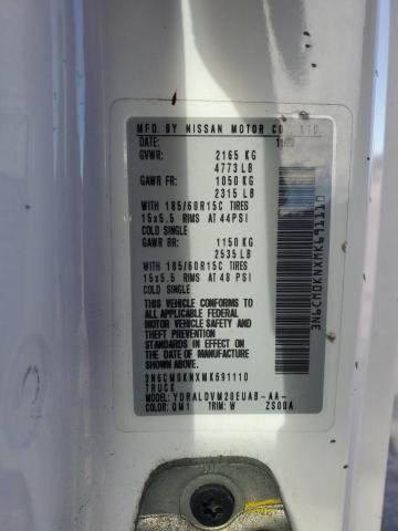2021 NISSAN NV200 2.5S 3N6CM0KNXMK691110
