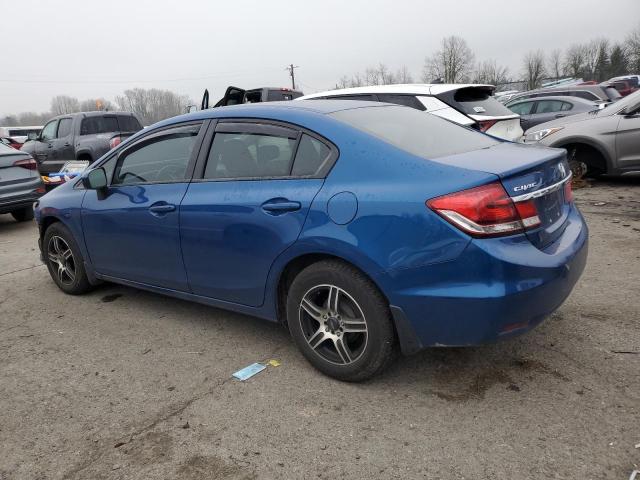 HONDA CIVIC LX 2015 blue  gas 2HGFB2F55FH517626 photo #3