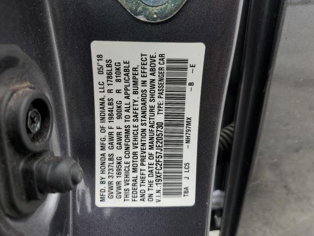 2018 HONDA CIVIC LX 19XFC2F57JE205730