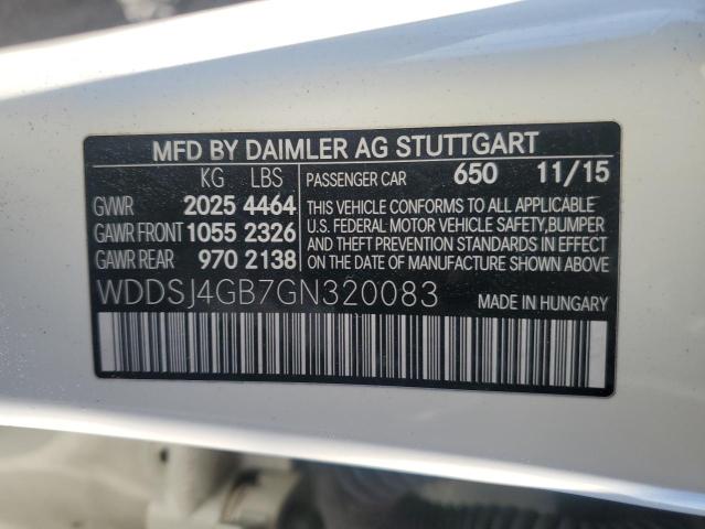 2016 MERCEDES-BENZ CLA 250 4M - WDDSJ4GB7GN320083