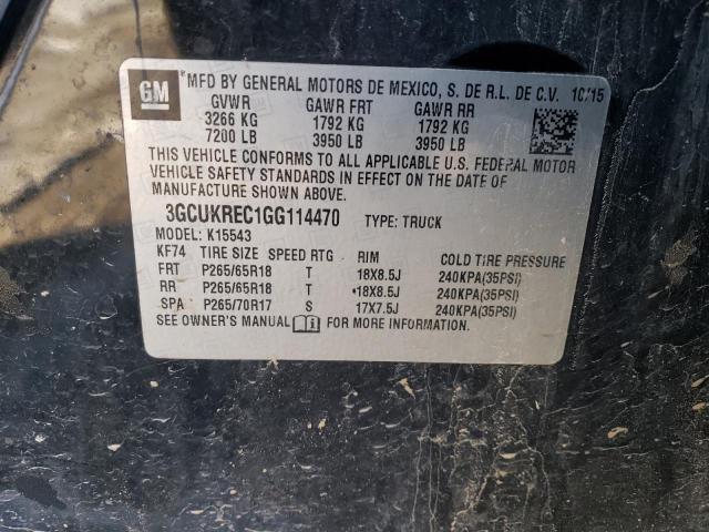 2016 CHEVROLET SILVERADO - 3GCUKREC1GG114470