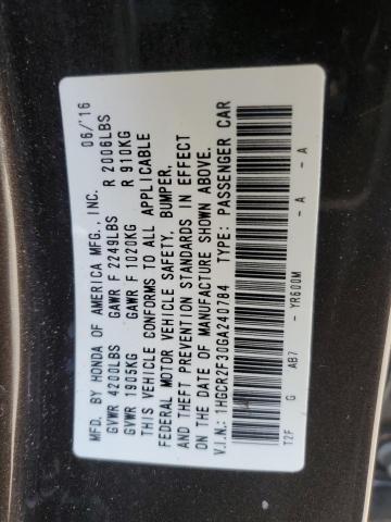 2016 HONDA ACCORD LX 1HGCR2F30GA240784