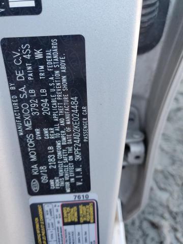 2019 KIA FORTE FE 3KPF24AD2KE024484
