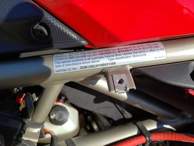 2009 DUCATI 1198 BASE ZDM1XBLW19B021389