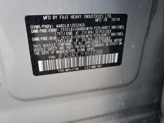 2015 SUBARU FORESTER 2 - JF2SJADC2FH527288
