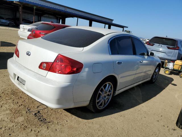 INFINITI G35 2005 white  gas JNKCV51E05M220985 photo #4