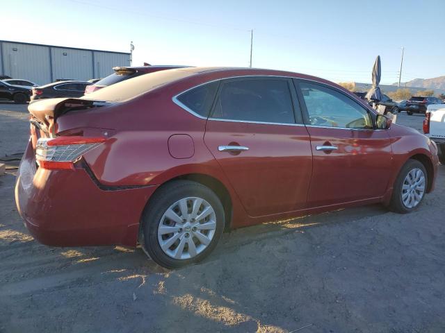 NISSAN SENTRA S 2014 red sedan 4d gas 3N1AB7AP9EY239551 photo #4