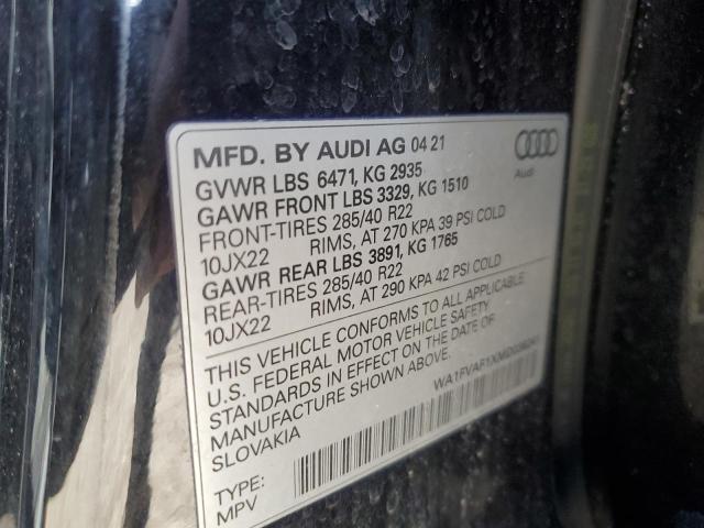 2021 AUDI Q8 PRESTIG - WA1FVAF1XMD036241